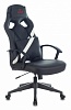 Кресло игровое Zombie DRIVER черный белый искусственная кожа с подголов. крестовина пластик