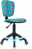 Кресло детское Бюрократ CH-204-F мультиколор бум крестов. пластик подст.для ног
