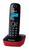 Р Телефон Dect Panasonic KX-TG1611RUR красный черный АОН