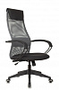 Кресло руководителя Бюрократ CH-607 темно-серый TW-04 сиденье черный Neo Black сетка ткань с подголов. крестов. пластик