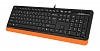 Клавиатура A4 Fstyler FK10 черный оранжевый USB Multimedia