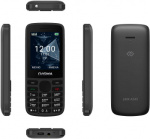 Мобильный телефон Digma A243 Linx 32Mb 32Mb черный моноблок 2Sim 2.4" 240x320 GSM900/1800 GSM1900