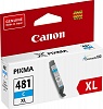 Картридж струйный Canon CLI-481XL C 2044C001 голубой для Canon Pixma TS6140 TS8140TS TS9140 TR7540 TR8540