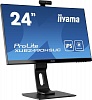 Монитор Iiyama 23.8" ProLite XUB2490HSUC-B1 черный IPS LED 5ms 16:9 HDMI M M Cam матовая HAS Pivot 250cd 178гр 178гр 1920x1080 DisplayPort FHD USB 5.4кг