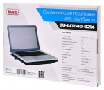 Подставка для ноутбука Buro BU-LCP140-B214 14"335x265x22мм 1xUSB 2x 140ммFAN 480г металлическая сетка/пластик черный