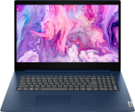 Ноутбук Lenovo IdeaPad 3 17ITL6 Pentium Gold 7505 8Gb SSD256Gb Intel UHD Graphics 17.3" TN HD+ (1600x900) Windows 10 blue WiFi BT Cam