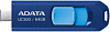 Флеш Диск A-Data 64GB Type-C UC300 ACHO-UC300-64G-RNB BU USB3.2 синий голубой