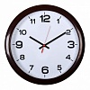 Часы настенные аналоговые Бюрократ WALLC-R87P D29см темно-коричневый белый