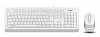 Клавиатура + мышь A4 Fstyler F1010 клав:белый серый мышь:белый серый USB