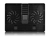 Подставка для ноутбука Deepcool U PAL (U-PAL) 15.6"390x280x27.5мм 26.3дБ 1xUSB 2x 140ммFAN 765г пластик ABS черный