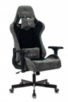 Кресло игровое Бюрократ VIKING 7 KNIGHT B FABRIC черный текстиль/эко.кожа крестовина металл