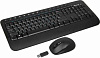 Клавиатура + мышь Microsoft 2000 клав:черный мышь:черный USB беспроводная Multimedia