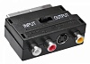 Адаптер аудио-видео Buro SCART (m) 3хRCA (f) S-VIDEO (f) черный (BSP005)