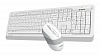 Клавиатура + мышь A4 Fstyler FG1010 клав:белый серый мышь:белый серый USB беспроводная Multimedia
