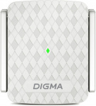 Повторитель беспроводного сигнала Digma D-WR310 (D-WR310V2) N300 Wi-Fi белый