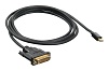 Кабель аудио-видео Buro 1.1v miniDisplayport (m) DVI-D (Dual Link) (m) 2м. Позолоченные контакты черный (BHP MDPP-DVI-2)