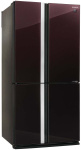 Холодильник Sharp Холодильник Sharp/ 183x89.2x77.1 см, объем камер 394+211, No Frost, морозильная камера снизу,темно-бордовый