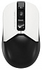 Мышь A4Tech Fstyler FB12 белый черный оптическая (1200dpi) беспроводная BT Radio USB (3but)