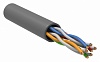 Кабель информационный ITK BCC1-C5E04-111-305-G кат.5е U UTP не экранированный 4X2X24AWG PVC внутренний 305м серый