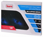 Подставка для ноутбука Buro BU-LCP140-B214H 14"338x255x22мм 1xUSB 2x 140ммFAN 480г металлическая сетка/пластик черный