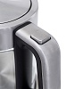 Чайник электрический Kitfort КТ-617 1.5л. 2200Вт серебристый черный (корпус: нержавеющая сталь стекло)