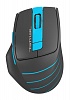 Мышь A4 FStyler FG30 серый синий оптическая (2000dpi) беспроводная USB