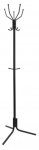 Вешалка напольная Исток ВНП35 черный основание крестовина наконечники черный крючки двойные сталь