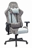 Кресло игровое Бюрократ VIKING X Fabric серый серо-голубой с подголов. крестовина пластик