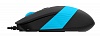 Мышь A4 Fstyler FM10 черный синий оптическая (1600dpi) USB (4but)