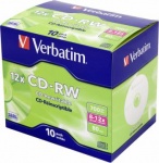 Диск CD-RW Verbatim 700Mb 12x Jewel case (10шт) (43148)