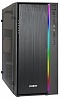 Корпус Minitower ExeGate mEVO-9301 Black-RGB light, ATX, <600NPX>, с окном, 2*USB+1*USB3.0, HD Audio