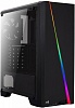 Корпус Aerocool Cylon, ATX, без БП, RGB подсветка, окно, картридер, 1x USB 3.0 + 2x USB 2.0, 1х12см вентилятор в комплекте