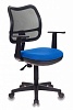 Офисное кресло Бюрократ CH-797AXSN 26-21 Кресло (спинка сетка черный сиденье синий 26-21 ткань крестовина пластиковая)