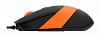Мышь A4 Fstyler FM10 черный оранжевый оптическая (1600dpi) USB (4but)