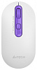Мышь A4Tech Fstyler FG20 Tulip белый фиолетовый оптическая (2000dpi) беспроводная USB (4but)