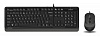 Клавиатура + мышь A4 FStyler F1010 клав:черный серый мышь:черный серый USB