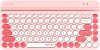 Клавиатура A4Tech Fstyler FBK30 розовый USB беспроводная BT Radio slim Multimedia (FBK30 RASPBERRY)