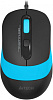 Мышь A4Tech Fstyler FM10S черный голубой оптическая (1600dpi) silent USB (4but)