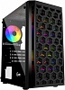 Корпус Powercase Mistral Micro T3B, Tempered Glass, Mesh, 2x 140mm + 1х 120mm 5-color fan, чёрный, mATX  (CMIMTB-L3)