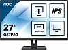 МОНИТОР 27" AOC Q27P2Q Black с поворотом экрана (IPS, 2560x1440, 75Hz, 4 ms, 178° 178°, 300 cd m, 50M:1, +HDMI, +Display