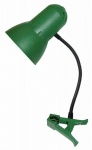 Светильник настольный Трансвит NADEZHDA-PSH/GRN на прищепке E27 лампа накаливания зеленый 40Вт