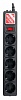 Сетевой фильтр Powercube SPG-B-10-BLACK 3м (5 розеток) черный (коробка)