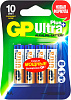 Батарея GP Ultra Plus Alkaline 15AUPNEW-2CR4 AA 3.4mAh (4шт) блистер