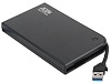 Внешний корпус для HDD SSD AgeStar 3UB2A14 SATA II пластик алюминий черный 2.5"