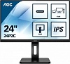 МОНИТОР 23.8" AOC 24P2C Black с поворотом экрана (IPS, 1920x1080, 75Hz, 4 ms, 178° 178°, 250 cd m, 50M:1, +HDMI, +Displa